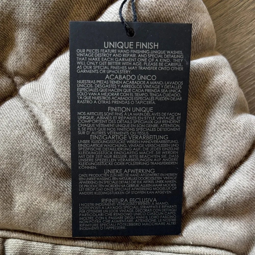 Tan Quilted Zip-Up Jacket Forever 21 Large - Picture 3 of 7